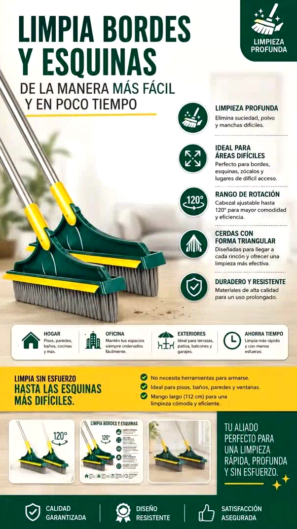 Escoba Multifuncional 3 en 1
